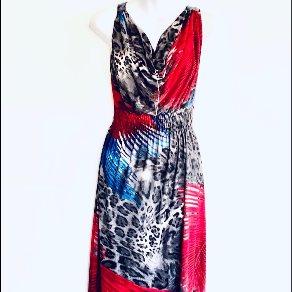 ACE FASHION LONG BACK LEOPARD PRINT DRESS